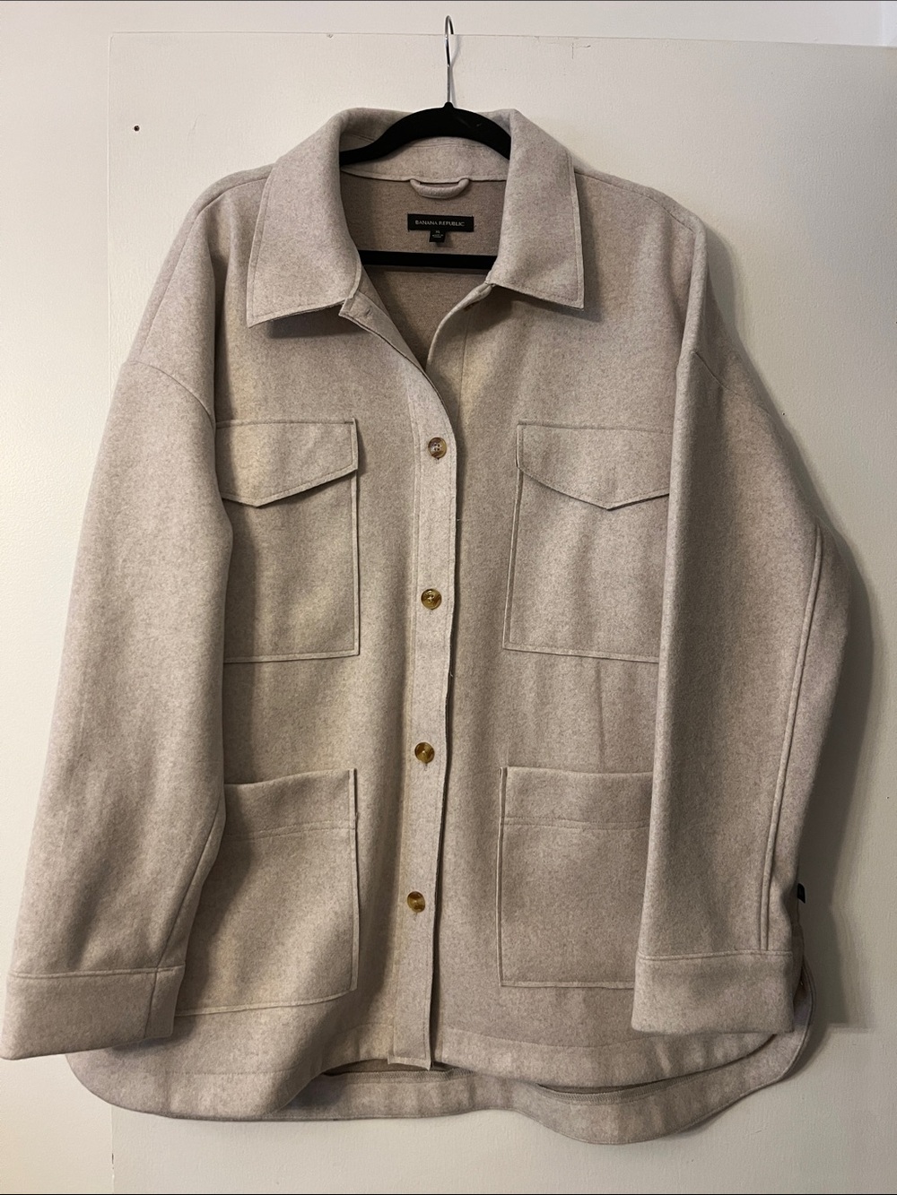 Banana Republic Beige Utility Shacket